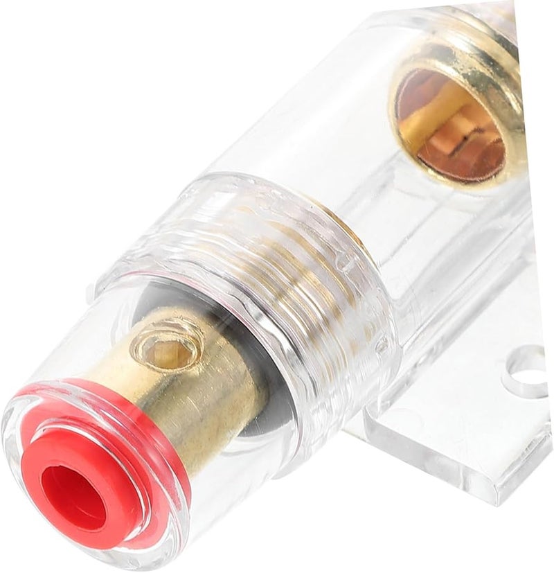 GLEAVI 60A AGU Inline Fuse Holder Transparent Car Audio Amplifier System - Image 3
